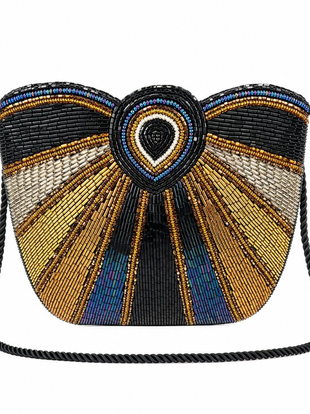 Vintage Hand Beaded Art Deco Evening Bag Museum Quality Rare